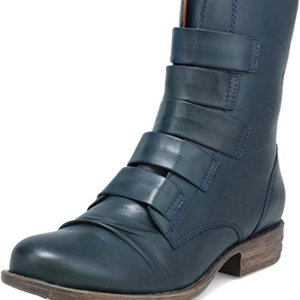 Miz Mooz -7.5- Ankle Boots-Ocean (blue/green)
